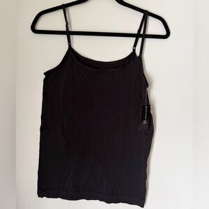 INC International Concepts Black Stretch Camisole Tank Top S/M NWT